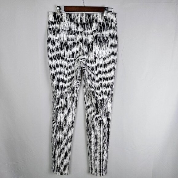 Joseph Ribkoff Black & White Striped Stretch Pullon Pants Size 10 - Picture 12 of 14